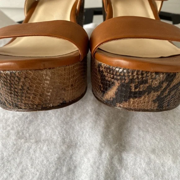 Monet Platform/Wedge Open Toe Shoes Size 7M - Picture 8 of 10